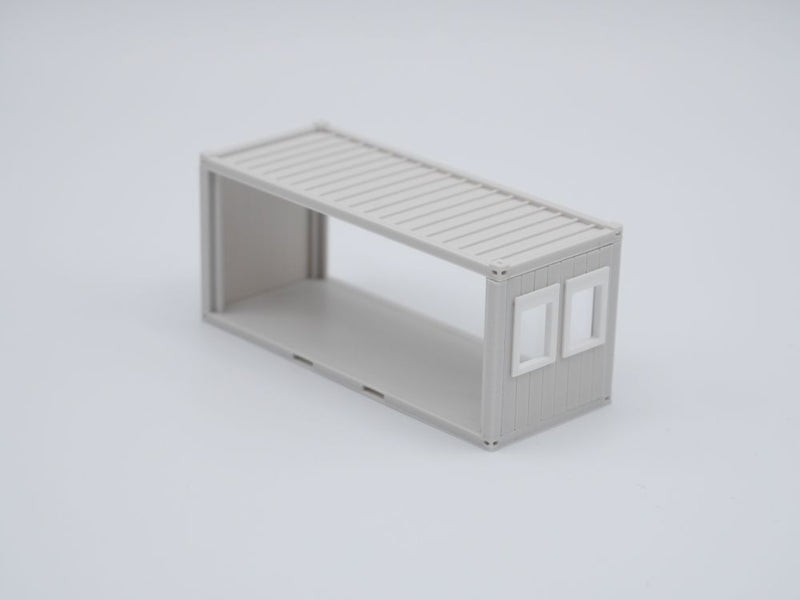 Bürocontainer Typ 5  - Baucontainer - Maßstab 1:87 - Farbe: lichtgrau