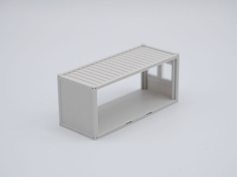 Bürocontainer Typ 5  - Baucontainer - Maßstab 1:87 - Farbe: lichtgrau