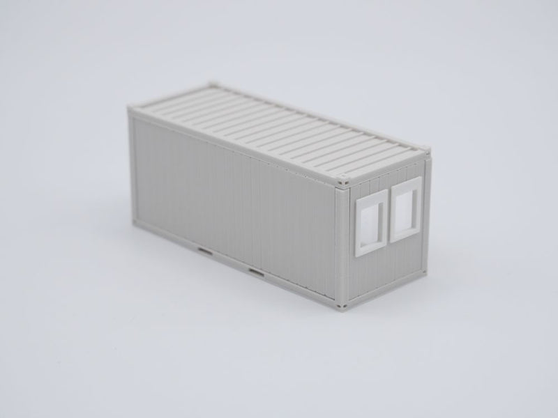 Bürocontainer Typ 4  - Baucontainer - Maßstab 1:87 - Farbe: lichtgrau