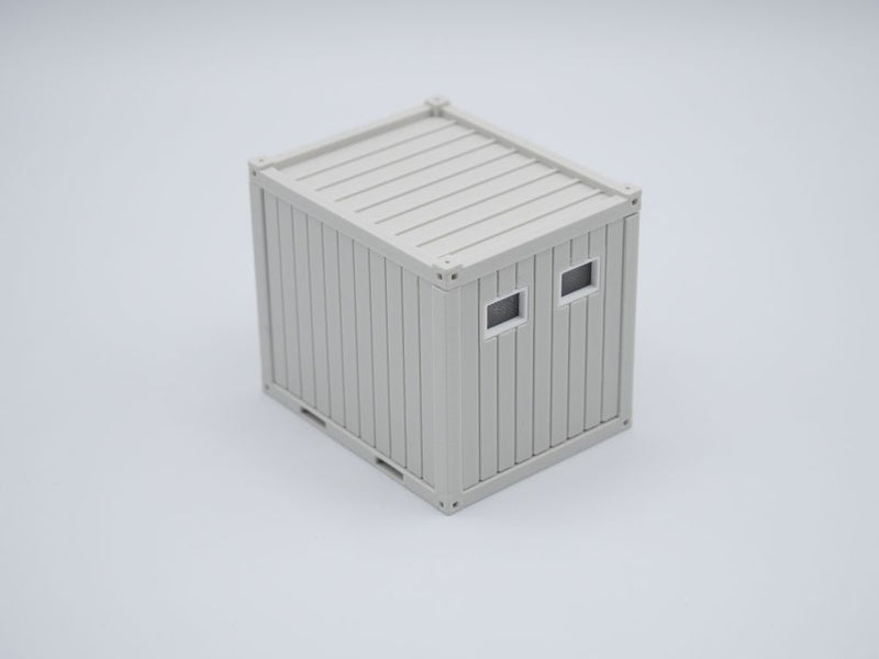 Sanitärcontainer 10ft - Maßstab 1:50 - Farbe: Lichtgrau