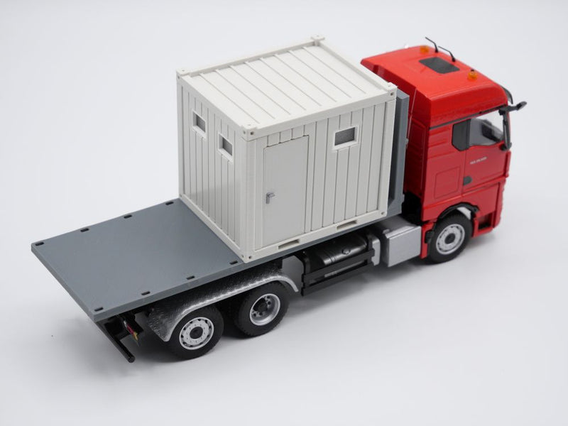 Sanitärcontainer 10ft - Maßstab 1:50 - Farbe: Lichtgrau