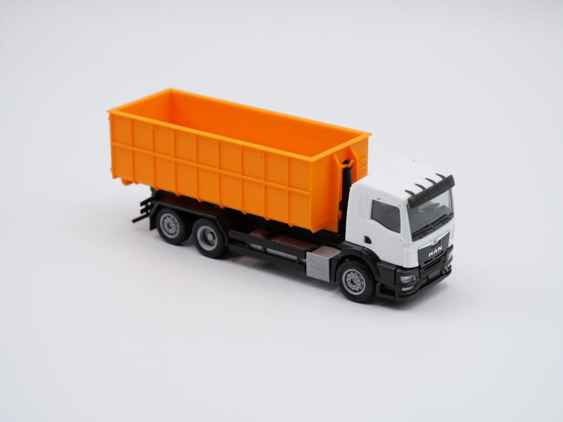 Abrollcontainer Höhe 22m  - Spur H0 - 75mm - Farbe: Orange