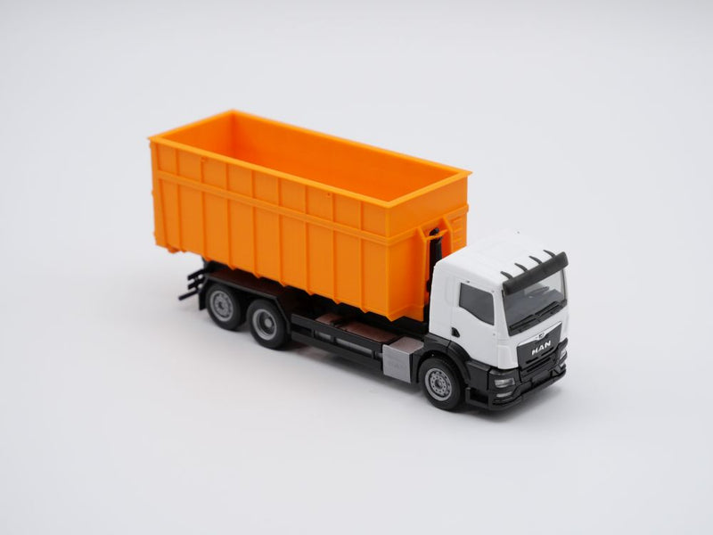 Abrollcontainer "verstärkte" Variante - Spur H0 - 75mm - Farbe: Orange