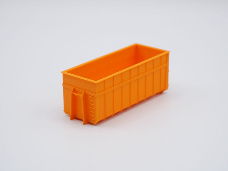 Abrollcontainer "verstärkte" Variante - Spur H0 - 75mm - Farbe: Orange