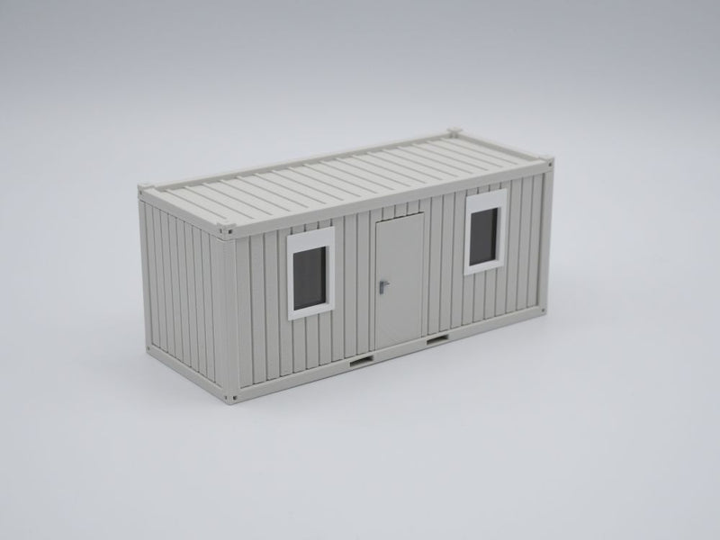 Bürocontainer Typ 6  - Baucontainer - Maßstab 1:50 - Farbe: lichtgrau