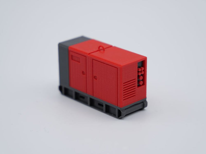 Stromerzeuger - Stromaggregat - Stromgenerator - Maßstab 1:87 - rot
