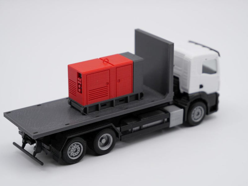 Stromerzeuger - Stromaggregat - Stromgenerator - Maßstab 1:87 - rot