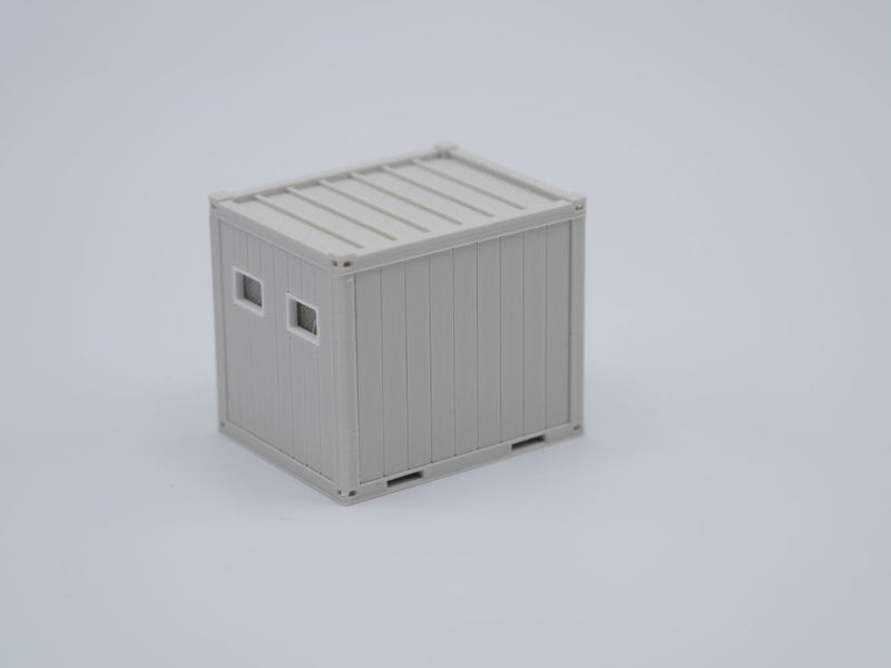 Sanitärcontainer 10ft - Maßstab 1:87 - Farbe: lichtgrau
