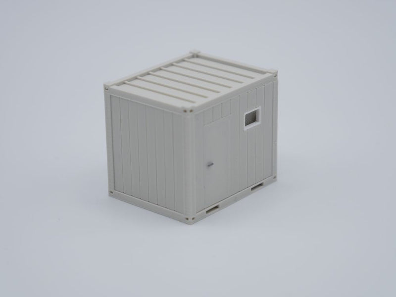 Sanitärcontainer 10ft - Maßstab 1:87 - Farbe: lichtgrau
