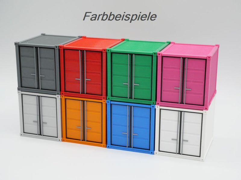 Materialcontainer / Lagercontainer / Seecontainer 10ft - Maßstab 1:50 - Verschiedene Farben