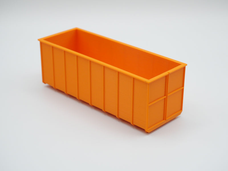 Abrollcontainer - 40m³ - Maßstab 1:50 - Farbe: Orange
