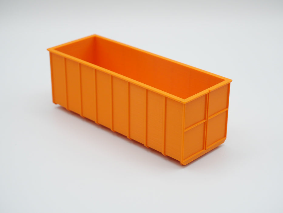Abrollcontainer - 40m³ - Maßstab 1:50 - Farbe: Orange