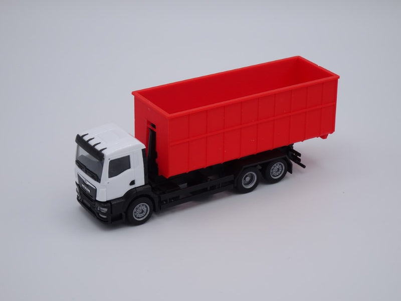 Abrollcontainer Abrollmulde - Spur H0 - lange Version (85mm) 40m³ - Farbe: Rot - Bausatz