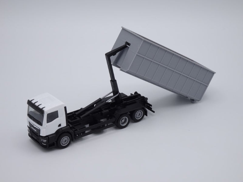 Abrollcontainer Abrollmulde - Spur H0 - lange Version (85mm) 40m³ - Farbe: Grau - Bausatz