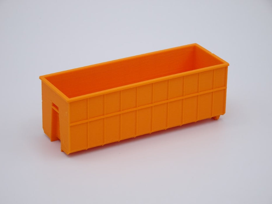 Abrollcontainer Abrollmulde - Spur H0 - lange Version (85mm) 40m³ - Farbe: Orange- Bausatz