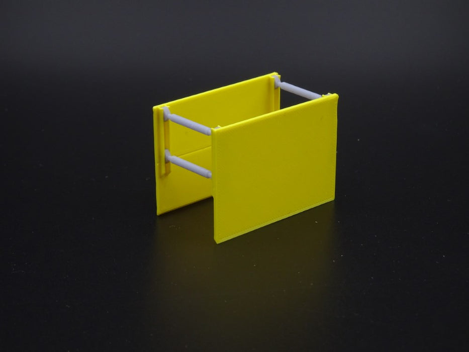 Verbaubox / Verbaukasten - Maßstab H0 1:87 - 3 Stück - Platte 40x28mm - Farbe gelb