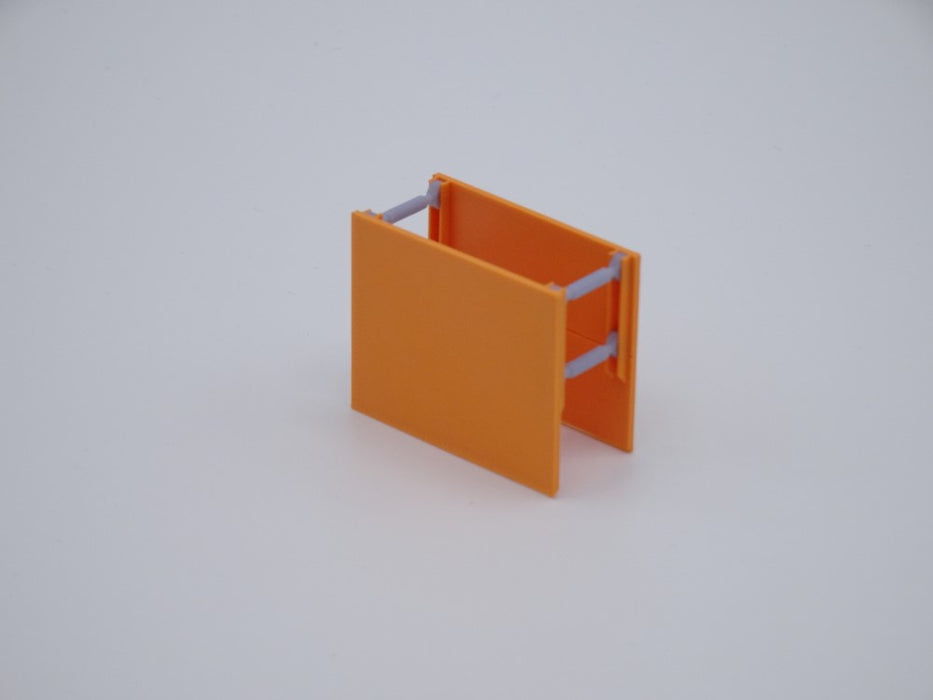 Verbaubox / Verbaukasten - Maßstab H0 1:87 - 3 Stück - Platte 35x28mm - Farbe: Orange