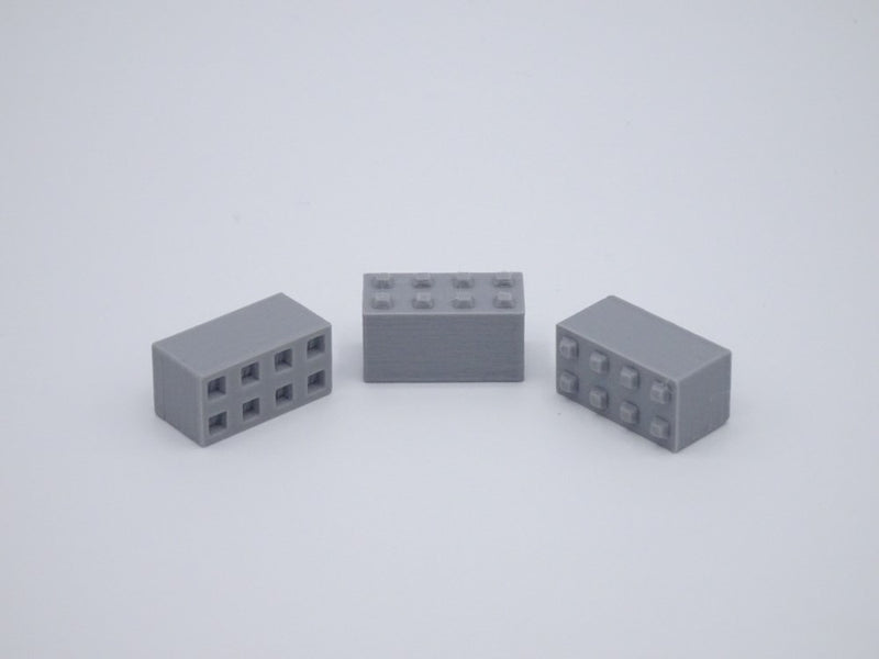 Betonblocksteine / Betonsteinbox - Maßstab 1:50 - 30 Stück
