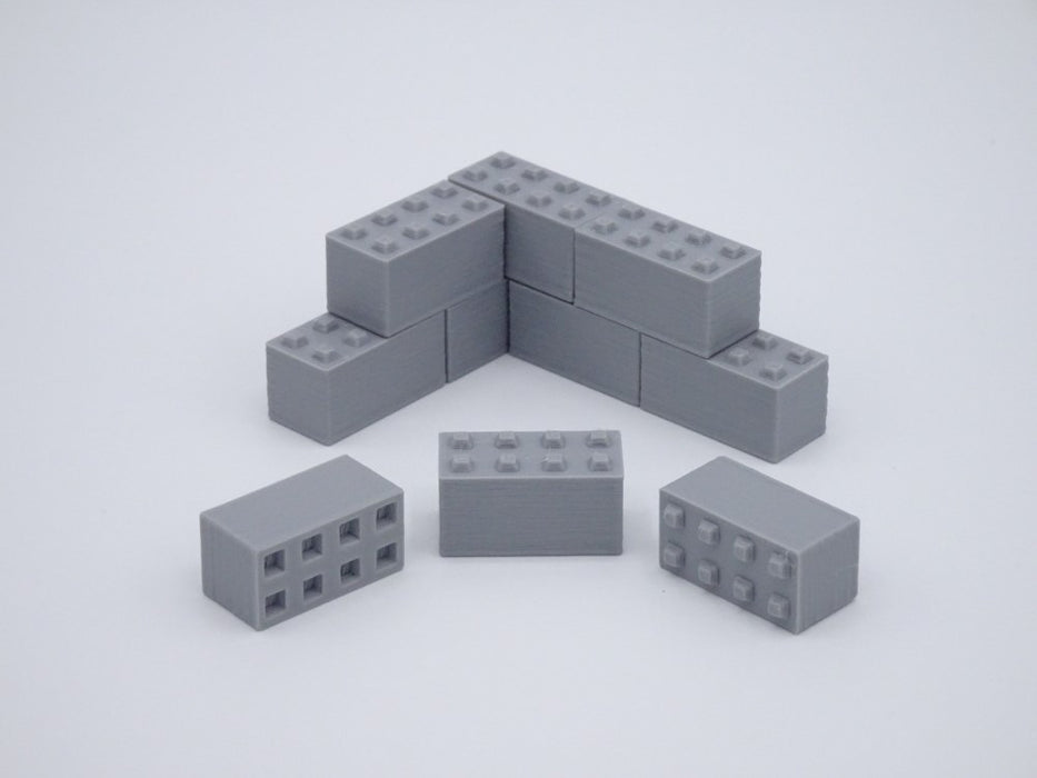 Betonblocksteine / Betonsteinbox - Maßstab 1:50 - 30 Stück