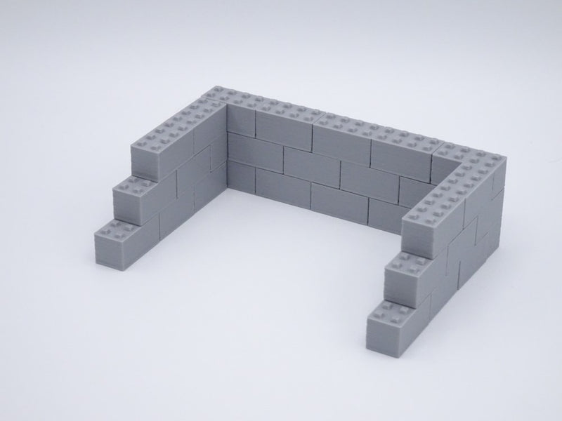 Betonblocksteine / Betonsteinbox - Maßstab 1:50 - 30 Stück