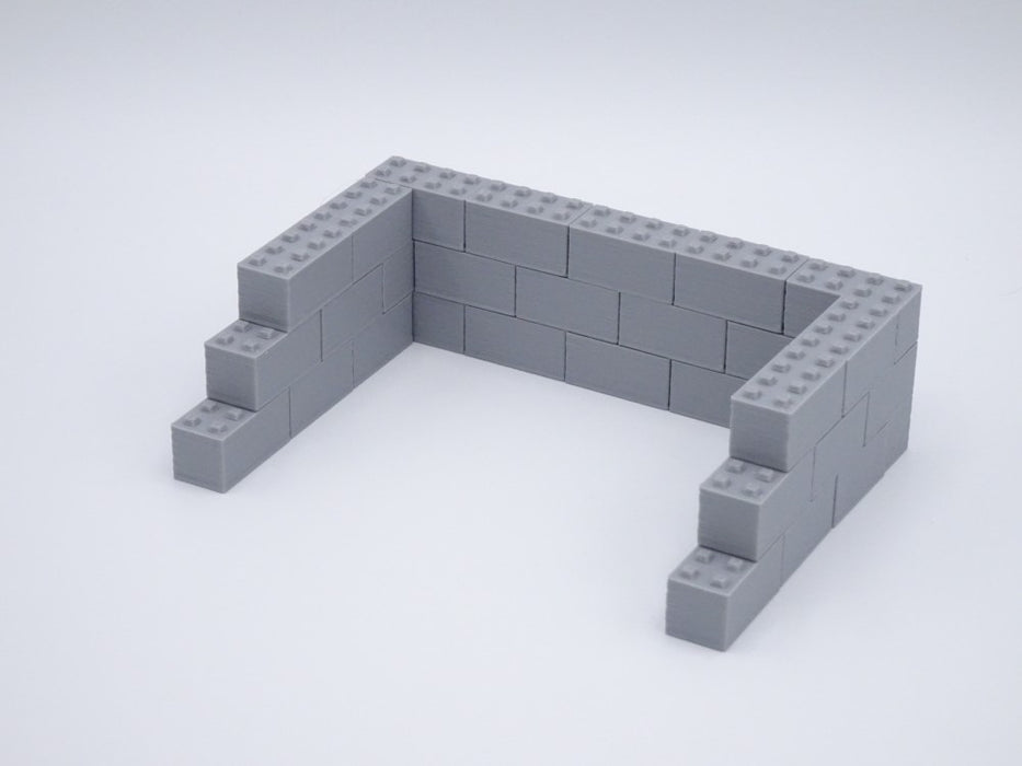 Betonblocksteine / Betonsteinbox - Maßstab 1:50 - 30 Stück
