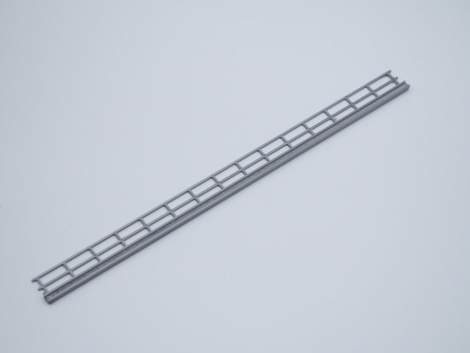 Brückengeländer - FLEXIBEL - Stahlträgeroptik - Spur H0 Maßstab 1:87 - Silber