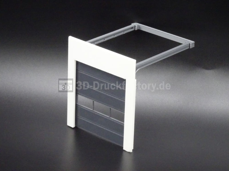 H0 Rolltor / Sektionaltor für Hallen- beweglich - 1x3 Fenster
