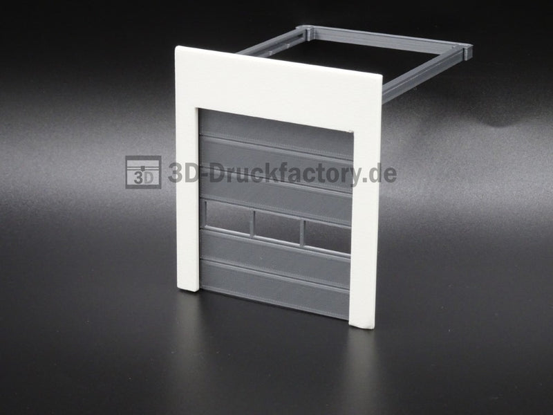 H0 Rolltor / Sektionaltor für Hallen- beweglich - 1x3 Fenster