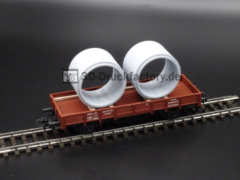 Ladegut Betonrohr / Großrohr DN2500 - Spur H0 (1:87) 2 Stück