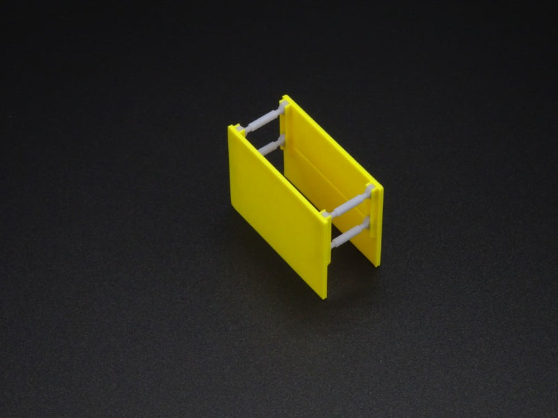 Verbaubox / Verbaukasten - Maßstab H0 1:87 - 3 Stück - Platte 35x28mm - Farbe: gelb