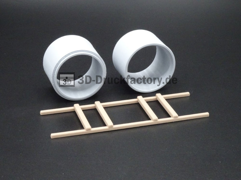 Ladegut Betonrohr / Großrohr DN2500 - Spur H0 (1:87) 2 Stück