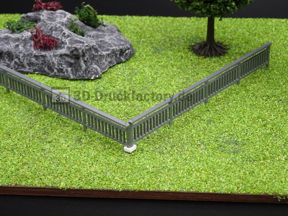 H0 Geländer (2) - Silber - Gesamtlänge 100cm