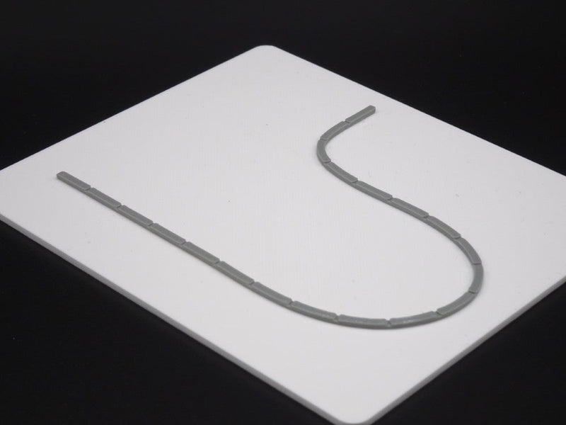 Bordsteinkante / Randstein flexibel - Spur TT - 10 Stück je 200mm
