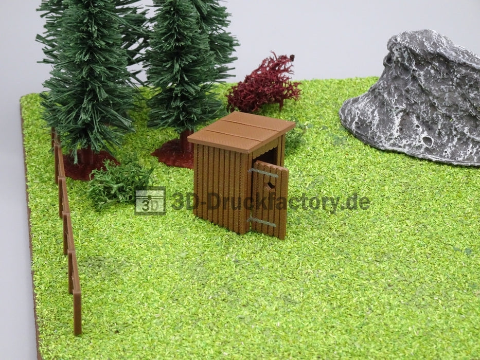 H0 - Klohäuschen / Toilettenhäuschen - 2 Stück