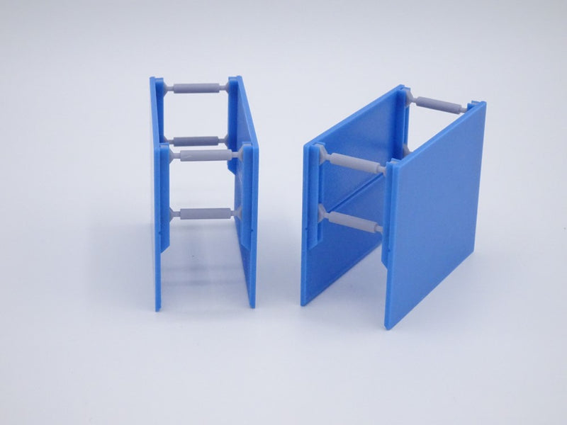 Verbaubox / Verbaukasten - Maßstab 1:50 - 2 Stück - Platte 60x50 mm - Farbe himmelblau