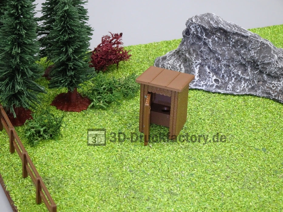 H0 - Klohäuschen / Toilettenhäuschen - 2 Stück
