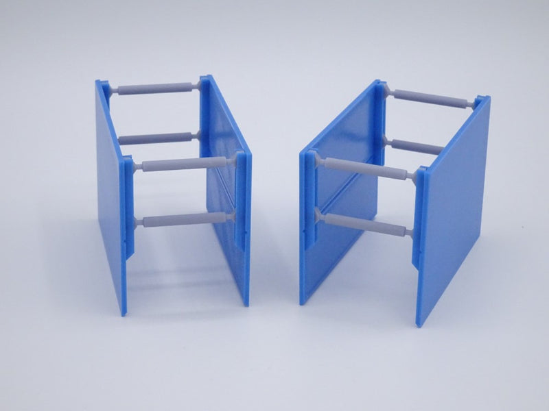 Verbaubox / Verbaukasten - Maßstab 1:50 - 2 Stück - Platte 70x50 mm - Farbe himmelblau
