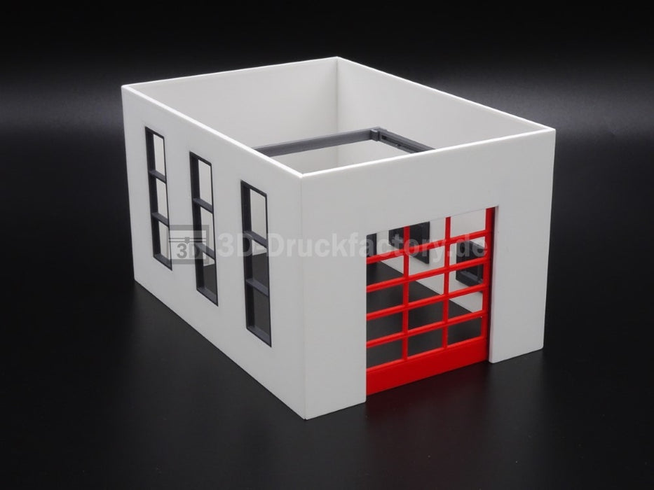 H0 Rolltor  / Sektionaltor für Hallen- beweglich - 5x3 Fenster