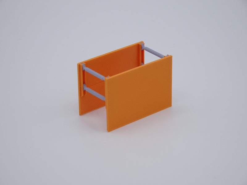 Verbaubox / Verbaukasten - Maßstab H0 1:87 - 3 Stück - Platte 40x28mm - Farbe orange